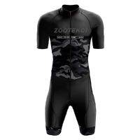 【hot】◘  Zootekoi Triathlon Skinsuit Men Cycling Sets Jersey Runing Swim Jumpsuit Ropa Ciclismo Hombre