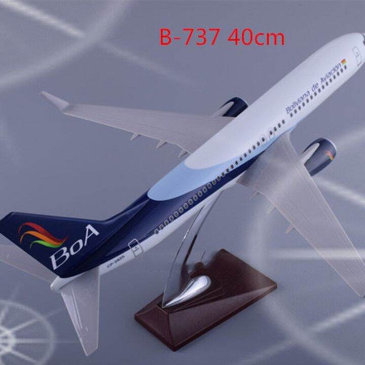 40cm-1-172-scale-boeing-737-b737-boa-bolivia-airlines-airplane-aviation-model-with-base-alloy-aircraft-plane-collectible-toy