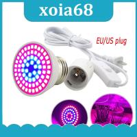 xoia68 Shop 72 LED Grow Light Bulbs Plant Growing lights Lamp for Plants with E27 EU US UK Power Cable Set for Hydroponics Flower Vegetable