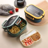 hot【cw】 Kids Compartments Microwae Bento Lunchbox Children Kid School Outdoor Camping Food