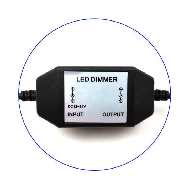 worth-buy-dc12-24v-หรี่ไฟ-led-สำหรับโคมไฟแถบไฟ-led-8a-หรี่ได้96w-สวิตช์แบบปรับได้ขั้วต่อ-dc-สำหรับไฟ-led-diy-12v-24v