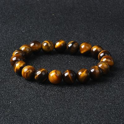 Original Reiki Tiger Eye Stone Bead Bracelet Men 8/10 MM Chakra Natural Stone Quartz Amethyst Bracelets for Women Energy Jewelry