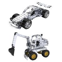 Car Metal Model Kits Funny DIY Engineering Car Toys For Toddler Car Model Engineering Vehicles Model Creative Kid Toys For Above 8 Years Girls Teens Kids Children proficient