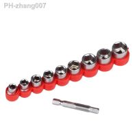 Binoax 8pcs 1/4 Inch Drive Hex Bit Socket Set Socket wrench Set Wrench Adapter 5/6/7/8/9/10/11/12mm