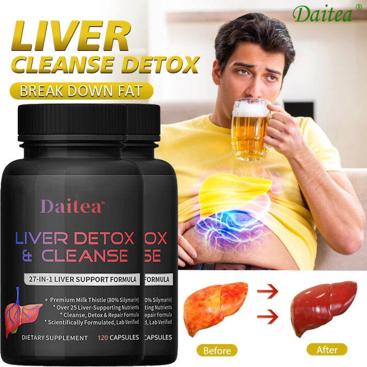 Liver Cleanse Detox & Repair | Milk Thistle Extract | Liver Health ...