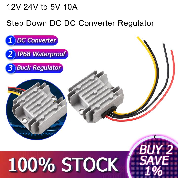 【ready Stockandcod】123420pcs Szwengao 12v 24v To 5v 10a Step Down Dc Dc Converter Regulator 12 9610