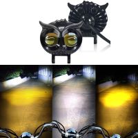 1500M LED Lens 2Color Spotlight Led Fog Driving Lights Combo Beam Dual Color White Yellow Mini Off Road 3Inch Led Driving Light