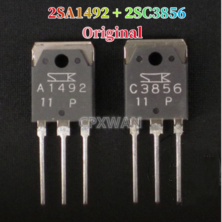 4pcs 2pairs Original (2pcs 2SA1492 + 2pcs 2SC3856) TO3P C3856 A1492