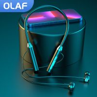 Olaf Bluetooth 5.0 Wireless Earphones Headphones TWS Magnetic Neckband Earphones IPX7 Waterproof Sport Headset with Micphone Over The Ear Headphones