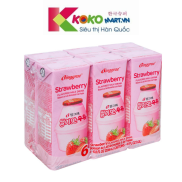 Sữa Binggrea Hàn Quốc vị dâu lốc 6 hộp