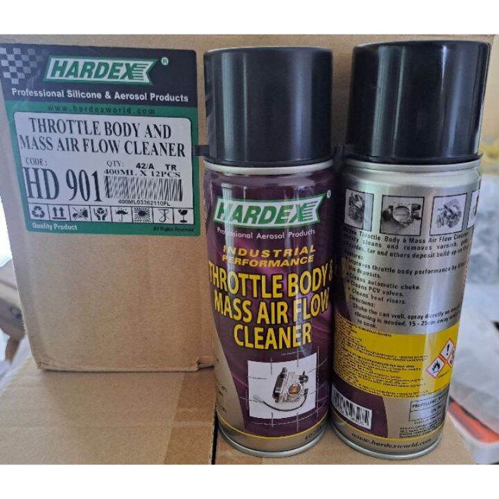 Hardex HD 901 Throttle Body & Mass Air Flow Cleaner 400ml Lazada