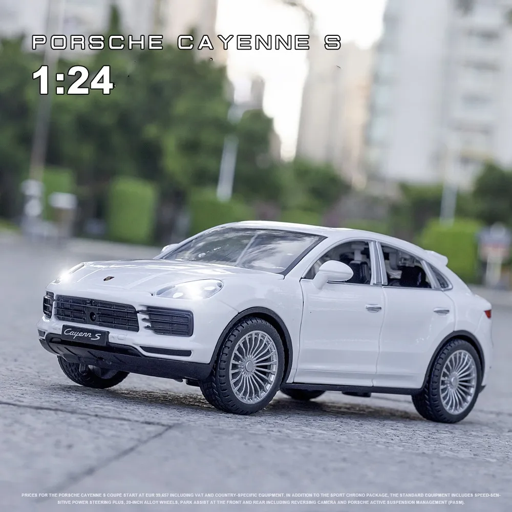 MÔ HÌNH XE HƠI PORCHE CAYENNE S TỈ LỆ 1:24 Vỏ hợp kim siêu bền mở ...