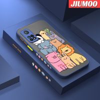 เคส JIUMOO สำหรับ Xiaomi 10T 10T Pro Redmi เคส K30s การ์ตูนน่ารักรูปสัตว์เพื่อนแฟชั่นบางเคสโทรศัพท์กันกระแทกดีไซน์ใหม่เคสแข็งคลุมทั้งหมดเคสป้องกันเลนส์กล้อง