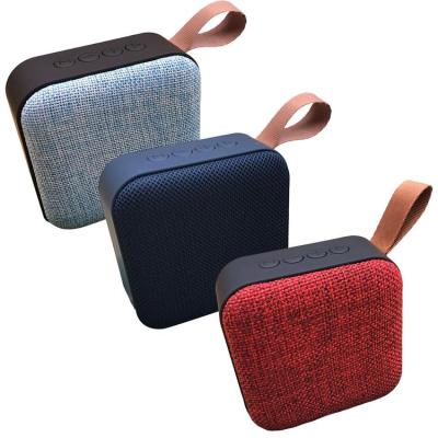 Mini Wireless Speaker Fabric Pattern Subwoofer Music Player Speaker With Multiple Playback Modes and Long-lasting Playtime Compatible with Most Smart Systems adaptable