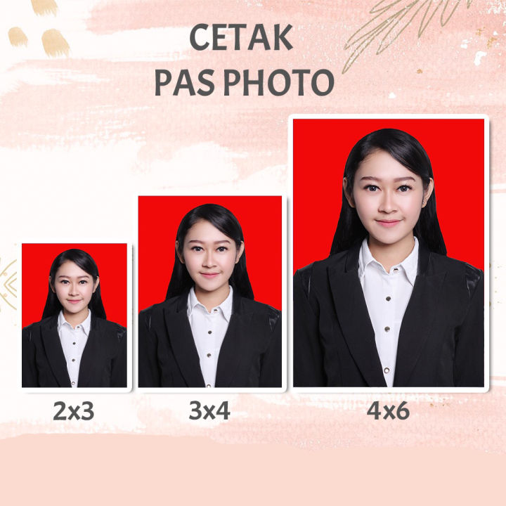 Paket Cetak Pas Foto Ukuran 2x3 3x4 4x6 Lazada Indonesia 7450