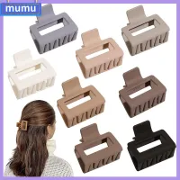 MUMU 10Pcs ไม่ลื่นหลุด คลิปหนีบผม สี่เหลี่ยมสี่เหลี่ยม ถือที่แข็งแกร่ง คลิปเคลือบด้าน ทนทานต่อการใช้งาน เครื่องประดับผมน่ารัก คลิปขากรรไกรหนีบ ผู้หญิงผู้หญิงผู้หญิง