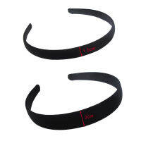 4pcs Black simple wide hair bands 1.5 2 2.5 3 4cm DIY jewelry scrunchie material cloth headband semi-finished hair accessories