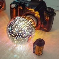 3D Color E27 Screw LED Firework Bulb Retro Edison Bulb Christmas Tree Decoration Novelty Firework Night Light Decoration Lights