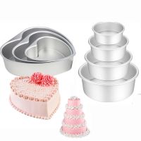 Aluminum Alloy Die Round Heart 2-10 Inch Cake Mold Cake Template Baking Dish Baking Mould Pan Pattern Bakeware Tool cozinha