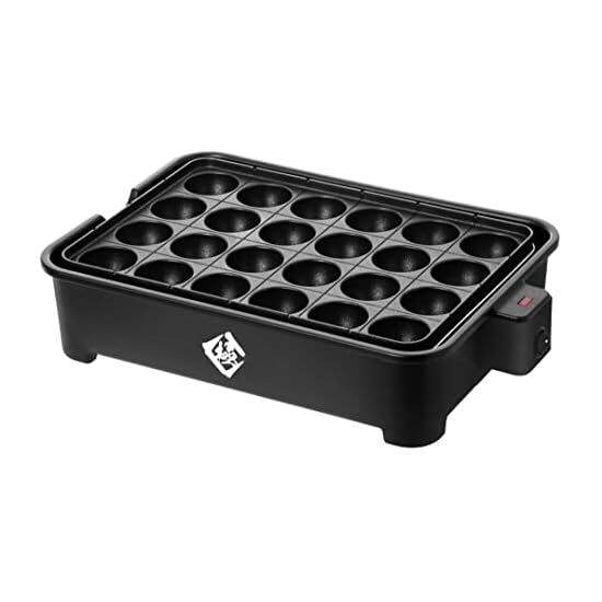 [Yamazen] Takoyaki Maker 24 Holes Pole Takoyaki Maker 1200W Detachable Plate Fluorine Coating