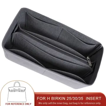 Women Insert Bag Organizer for Birkin 25 30 35 Makeup Handbag