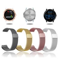 {TATLLr}18มม. 20มม. 22มม. สายโลหะสำหรับ Garmin Vivoactive 3 4 4S Band Watch Venu 2 2S SQ Forerunner 645สร้อยข้อมือ Milanese Loop