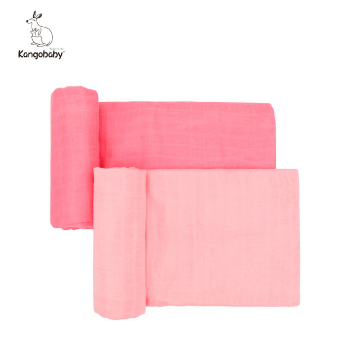 kangobaby-hope-series-solid-bamboo-cotton-muslin-swaddle-super-soft-cool-blanket-for-summer-120x120cm