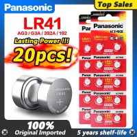 【The-Best】 Green Street 20Pcs LR41 Zn/MnO2 1.5V เซลล์ปุ่มลิเธียม Panasonic 100% Original SR41 AG3 G3A L736 192 392A