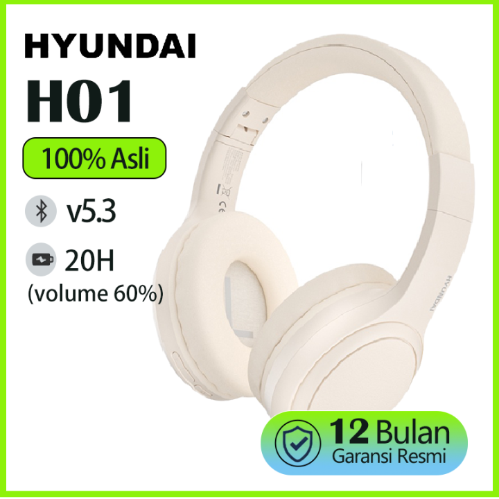 Hyundai H01 Headphone Bluetooth Wireless Headset Earphone Hifi Lazada