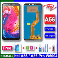 100% ทดสอบจอแอลซีดีต้นฉบับสำหรับ Itel A56 / A56 Pro W6004จอแสดงผล LCD Touch Screen Digitizer สมัชชาส่วนทดแทนเครื่องมือฟรี B7000กาว