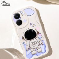 Callfire INS เคสสำหรับ โทรศัพท์ Vivo Y02S iqoo Z7X Y56 5G Y16 Y78 V29 Lite Y77 Y77E (t1) พิมพ์ลายดาวเคราะห์สไตล์ป้องกันการตกกระแทกนุ่มพร้อมรองรับนักบินอวกาศ