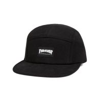 COD tjjs079 HITAM Hat 5panel Thrasher Black Short Visor fulltag Distro Hat