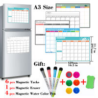 A3 Size Refrigerator Magnets Plan Weekly Magnetic Monthly Planner Dry Erase Calendar Whiteboard Bulletin Board Fridge Sticker
