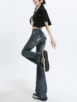 【YD】 Street Denim Pants Womens Pantalones De Mujer 2023 Fashion Jeans Female Horseshoe