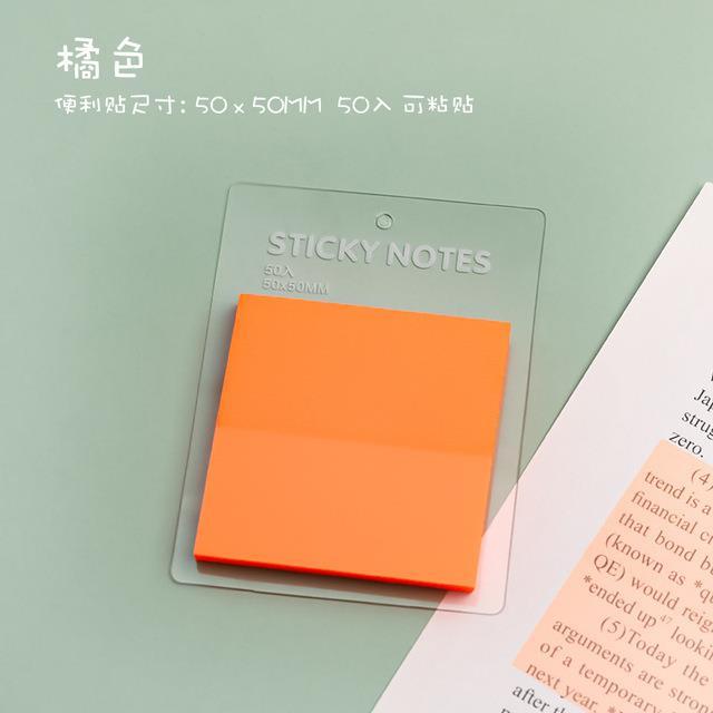 50sheets-5cmx5cm-transparent-note-notepads-school-stationery-office-supplies