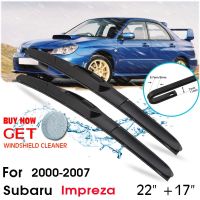 Car Wiper Blade Front Window Windshield Rubber Silicon Refill Wipers For Subaru Impreza 2000 2007 22 quot; 17 quot; Car Accessories