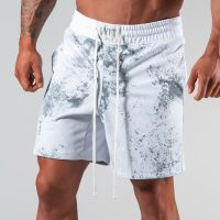 White XXXL Mens Casual Summer Flexible Waist Gym Breathable Mesh Men Running Shorts Japanese Style Fitness Sports Training Short Pants