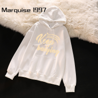 Marquise1997 เสื้อกันนหนาว เสื้อฮู้ด เสื้อกันหนาว ผญ เสื้อแจ็คเก็ตมีฮู้ดทรงหลวมใส่สบายทันสมัย WWY23909T0 37Z230913