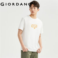 Giordano ผู้ชาย เสื้อยืดคอกลมแขนสั้น Free Shipping 13022203