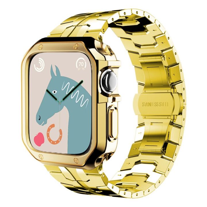 เคส-tpu-สายนาฬิกา-apple-ultra-49mm-41mm-45mm-42mm-40-44mm-สร้อยข้อมือเหล็กสแตนเลสโลหะสำหรับ-i-watch-series-8-7-6-se-5-4-ไม่รวมนาฬิกา