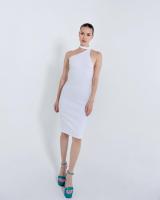 DARAN OFFICIAL- ALICIA MIDI DRESS WHITE