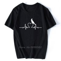 Fashion Cockatiel Tshirt, Heartbeat Cockatiel T-shirt Funny Men Unisex Cotton Tees Harajuku XS-6XL