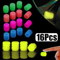 Luminous Tire Valve Caps 5 Colors Car Motorcycle Glowing Valve Cover Car Tire Wheel Hub Styling Tool Auto Accessories 4-16Pcs