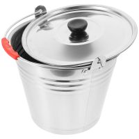 【CW】 Pail Metal Lid Can Buckets Milking Beverage Pails Cooler Galvanized Jug Chiller