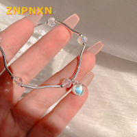 ZNPNXN สร้อยข้อมือคริสตัลรูปหัวใจและคริสตัลสีสันสดใสสำหรับเป็นของขวัญสำหรับแฟนสาว