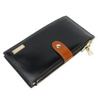 High Quality Women Wallet Luxury Female Leather Clutch Money Clip Long Purse Phone Bag Cartera Mujer Sac