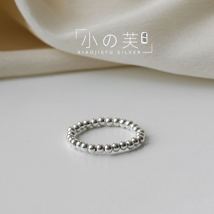 925-sterling-silver-bungee-cord-round-pearl-ring-the-niche-ins-tide-female-contracted-design-and-decoration-ring-cold-wind-senior-feeling