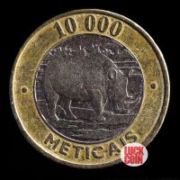 【CC】❅  10000 Large Denomination Rhinoceros Mozambique  Old Coin Year Original