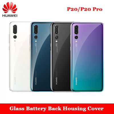 Original Housing Case For P20 Pro P 20 Battery Cover Rear Door Replacement Part With Camera Lens Adhesive Sticker &amp; logo