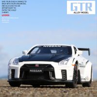 “{:》รถบรรทุก R35 Nissan GTR 1/32รถยนต์รุ่นของเล่นแข่งรถอัลลอยหล่อโลหะสำหรับเด็กผู้ชายเด็กยานพาหนะคอลเลกชัน Hoies